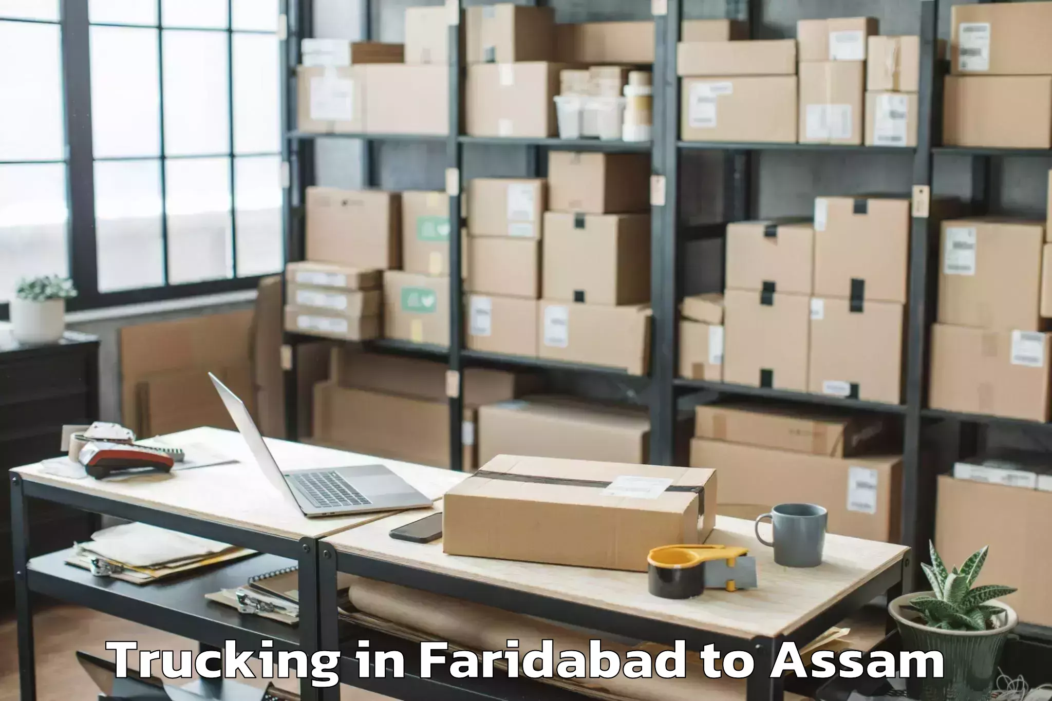 Easy Faridabad to Bilasipara Pt Trucking Booking